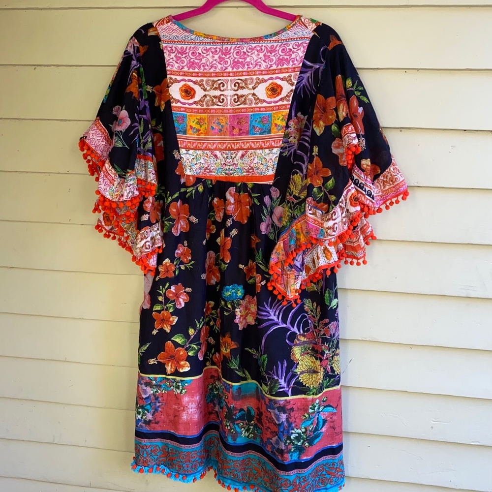 ANTICA SARTORIA Boho Beach patchwork dress coverup - Picture 7 of 8
